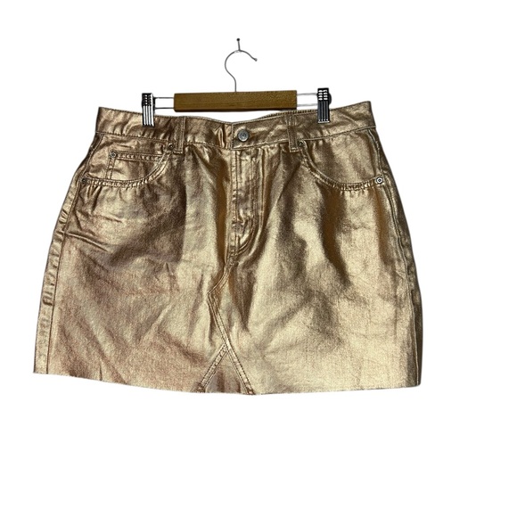 3 for $25 Topshop gold mini size 14 - Picture 1 of 3
